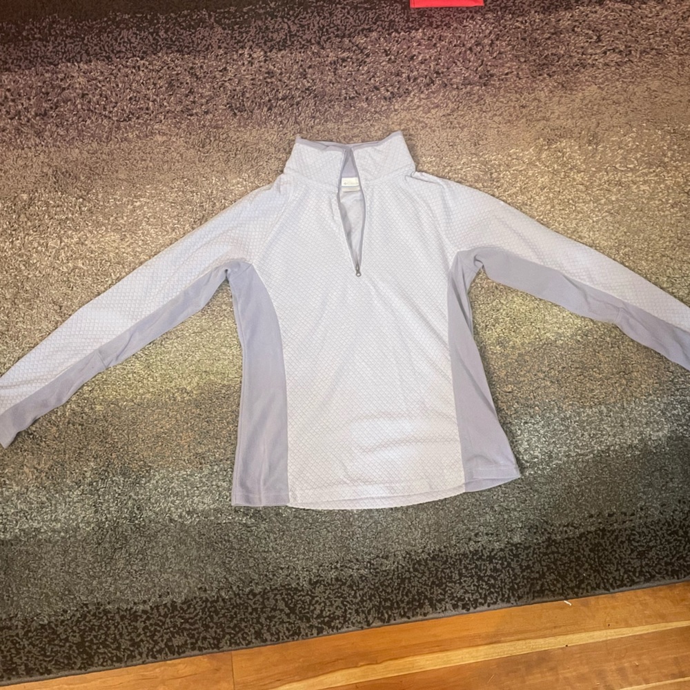 Light Purple Columbia half zip, new without tags
